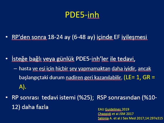 Radikal Prostatektomi Sonrası Erektil Disfonksiyon