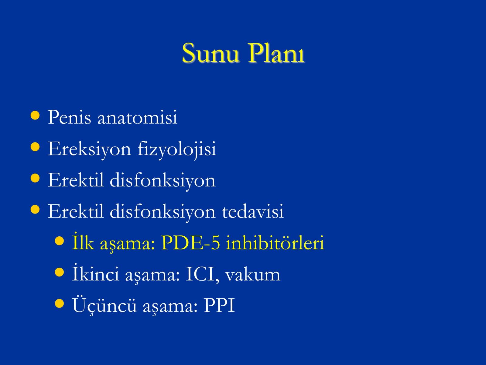 Erektil Disfonksiyon Tedavisi