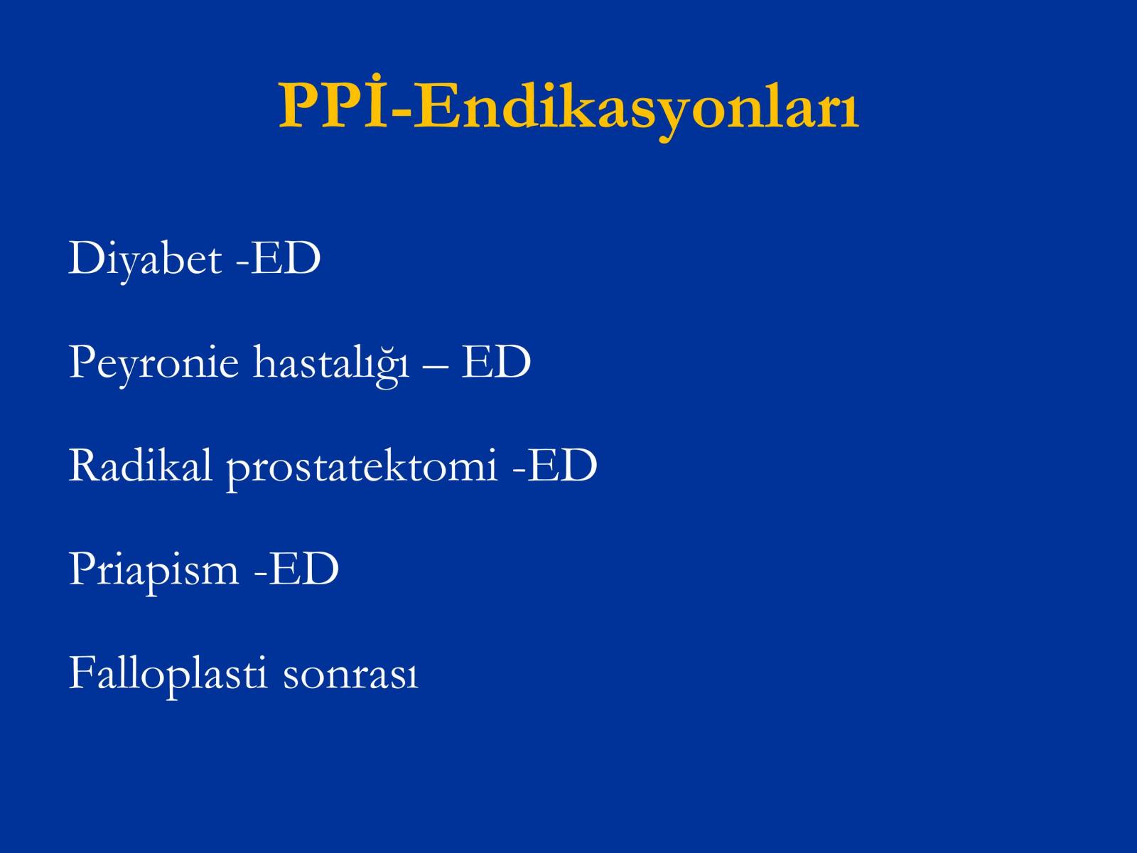 Erektil Disfonksiyon Tedavisi