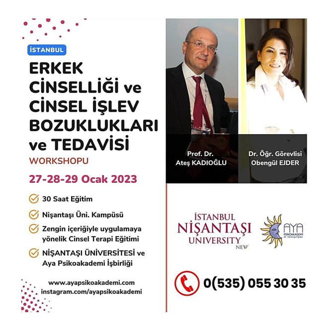 Erkek Cinselliği ve Cinsel İşlev Bozukları ve Tedavisi Workshop’a katıldık